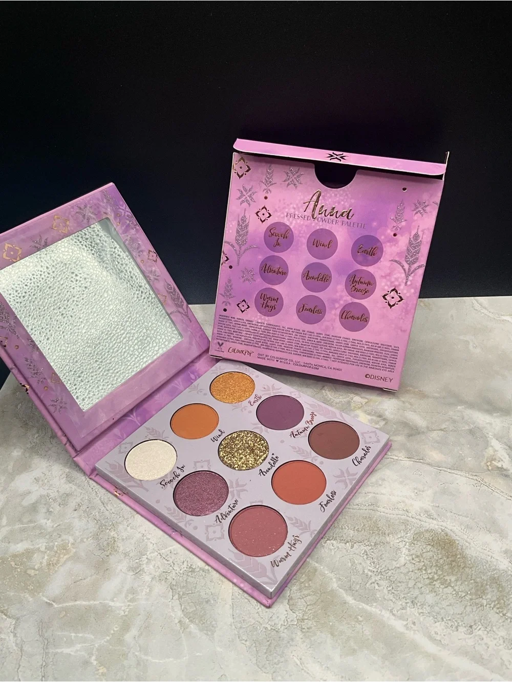 ColourPop Pink & Gold Eyeshadow Palette ANNA PALETTE